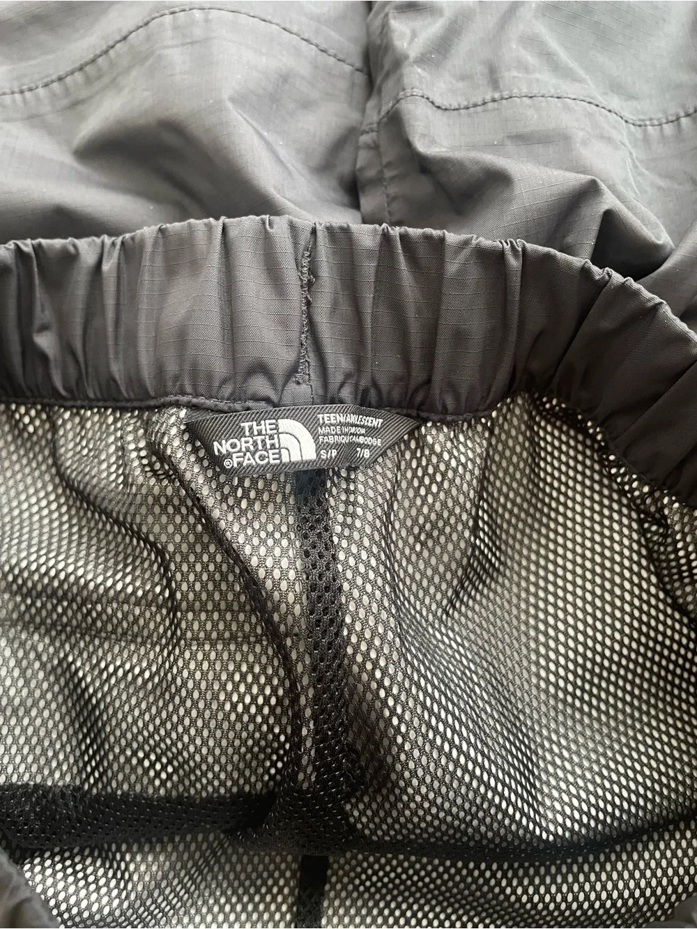 The North Face Kids Black Packable Rain, Snow Pants, Boys Girls 7/8